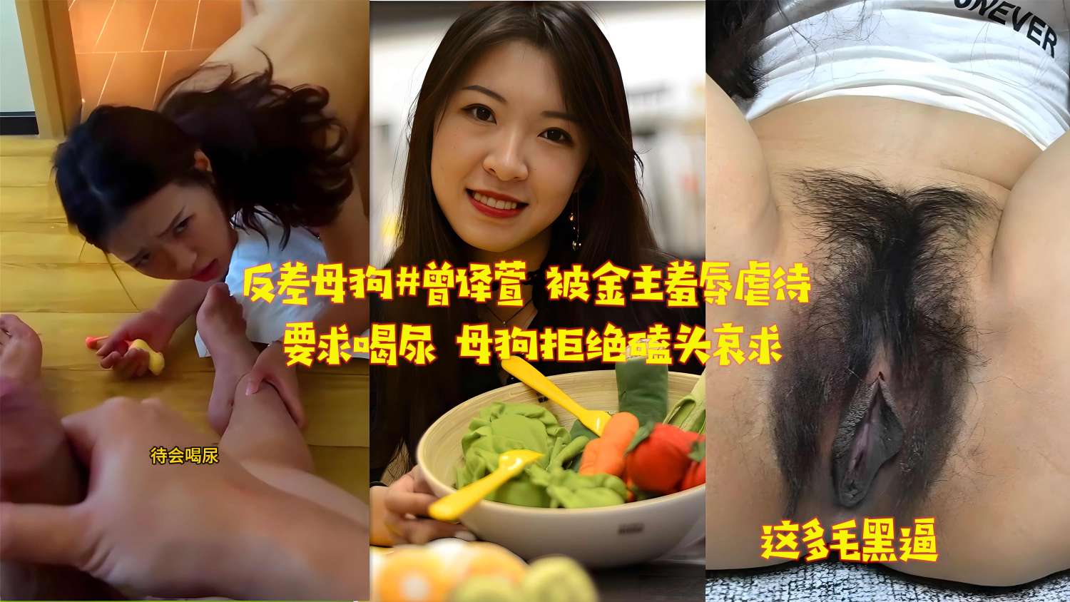 反差母狗曾译萱_被金主羞辱虐待_要求喝尿_母狗拒绝磕头哀求